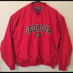 Georgia Bulldogs Red NCAA Pullover Men's Medium